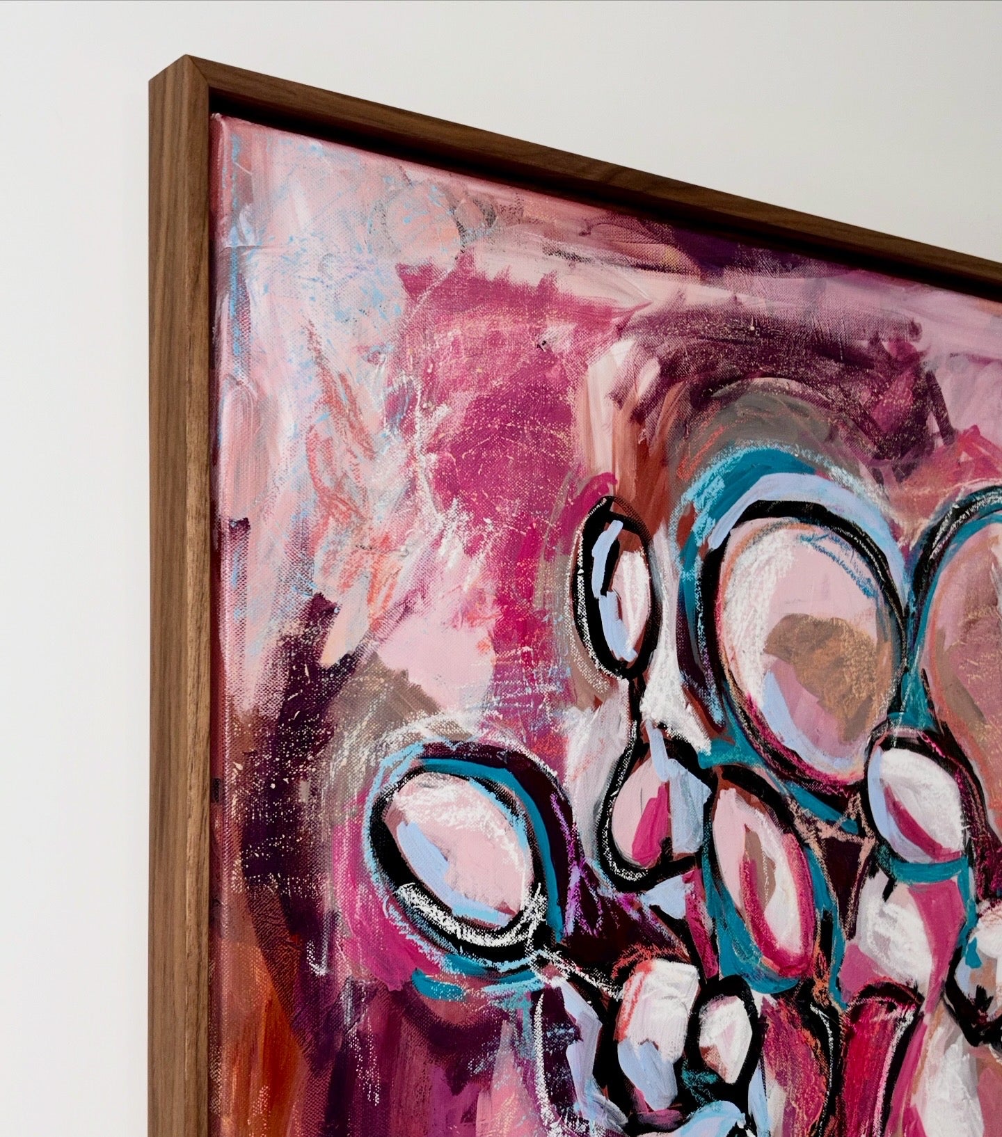 Original artwork "Figures in Pink & Blue #1"