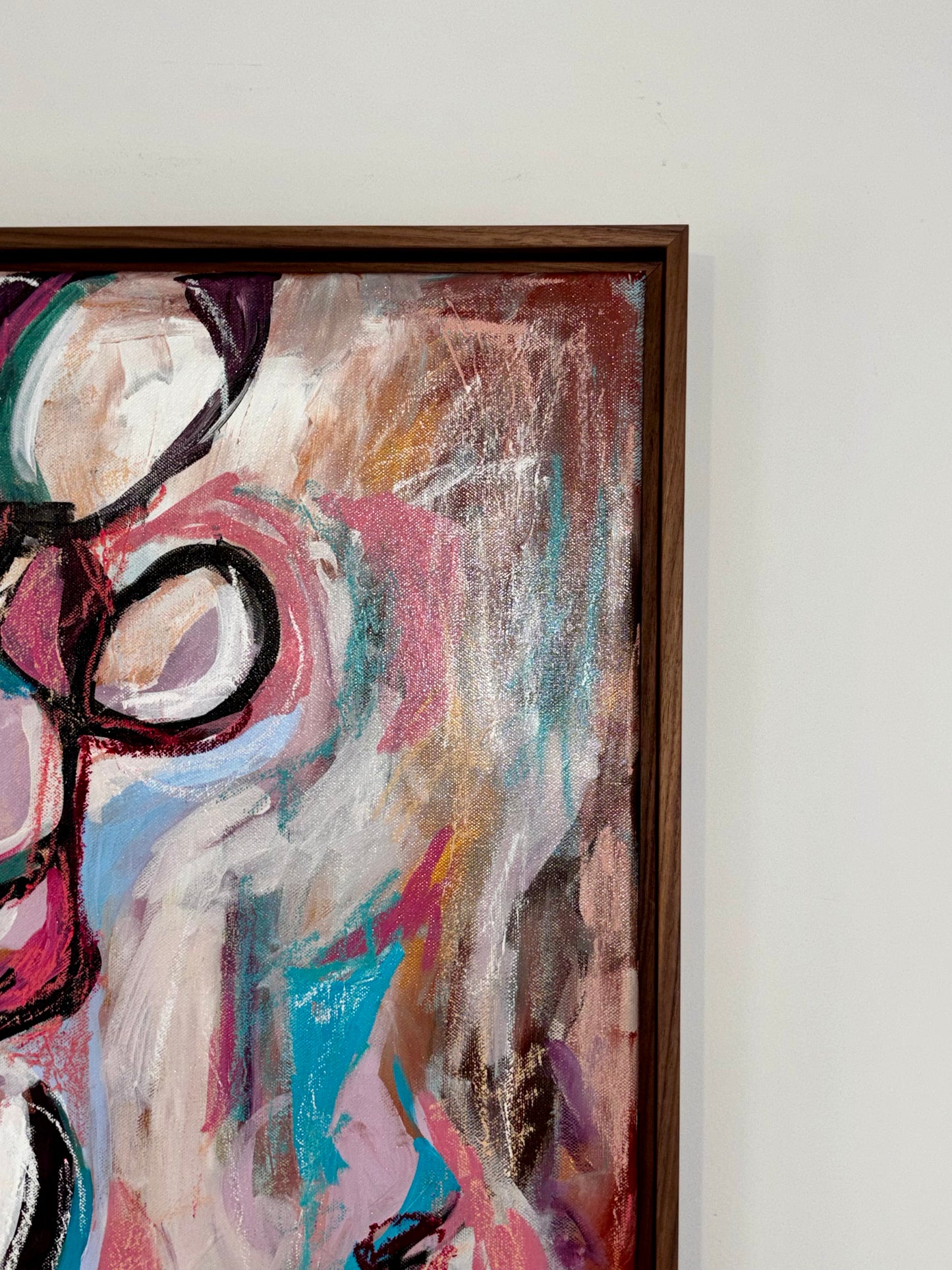 Original Artwork "Figures in Pink & Blue #2"